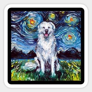 Great Pyrenees Night Sticker